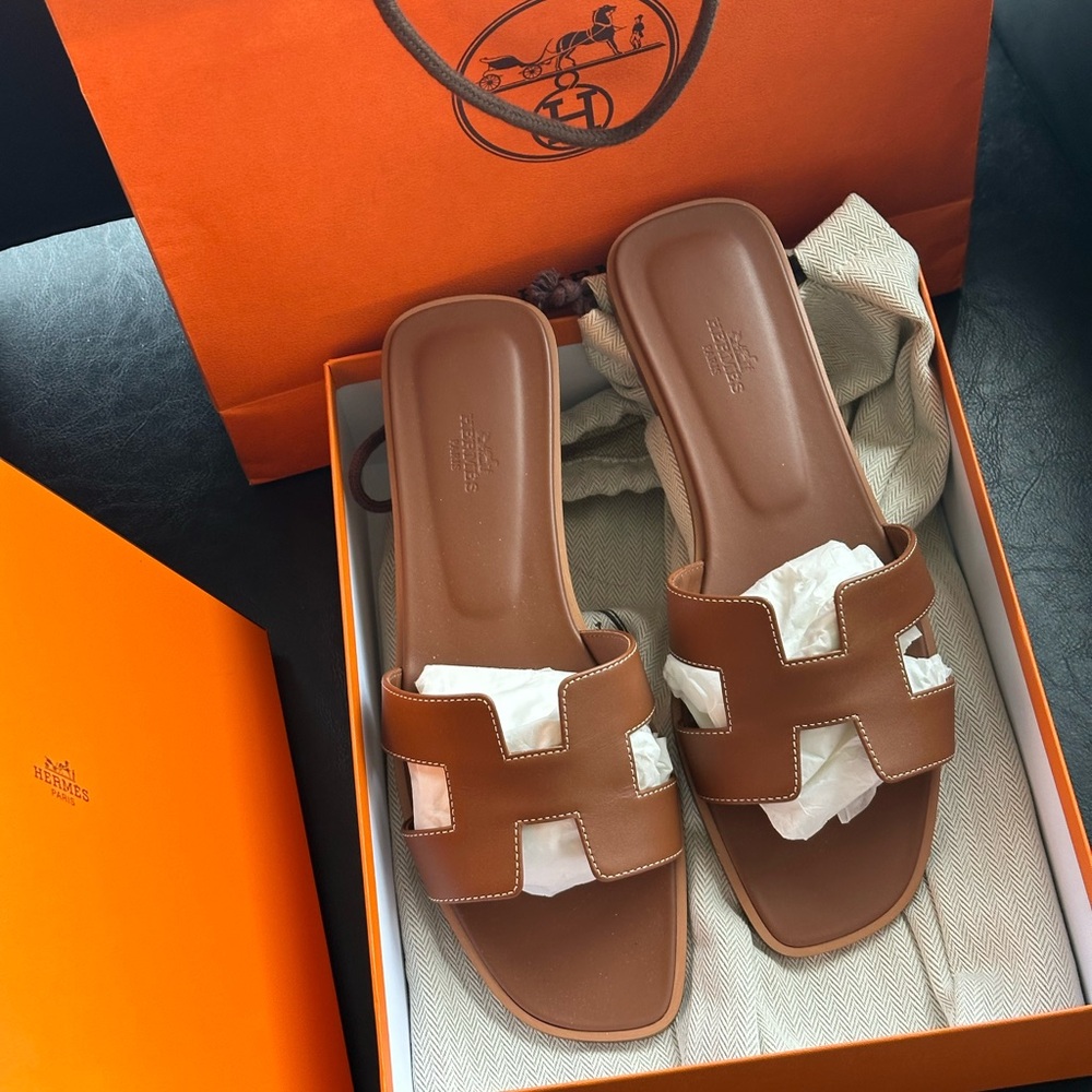Hermes Brown Sandals